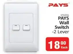 KitKat Cash and Carry PAYS Wall Switch -2 Lever offer