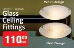 KitKat Cash and Carry Glass Ceiling Fittings offer