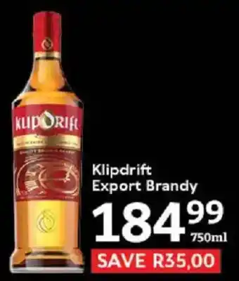 Klipdrift Export Brandy