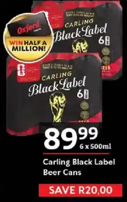 Oxford Freshmarket Carling Black Label Beer Cans offer