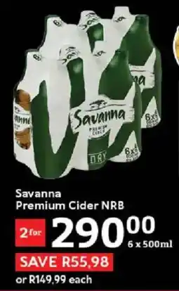 Oxford Freshmarket Savanna Premium Cider NRB offer