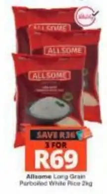 Checkers Hyper Allsome Long Grain Parboiled White Rice offer
