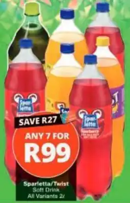 Checkers Hyper Sparletta/Twist Soft Drink offer