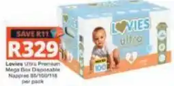 Checkers Hyper Lovies Ultra Premium Disposable Nappies offer