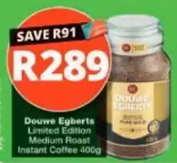 Checkers Hyper Douwe Egberts Limited Edition Medium Roast Instant Coffee offer
