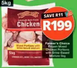 Checkers Hyper Farmer's Choice Frozen Mixed Chicken Portions offer
