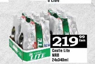 Oxford Freshmarket Castle Lite NRB 24x340ml offer