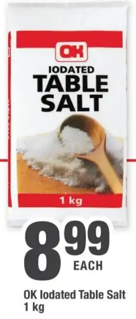 OK Foods OK Iodated Table Salt 1kg offer