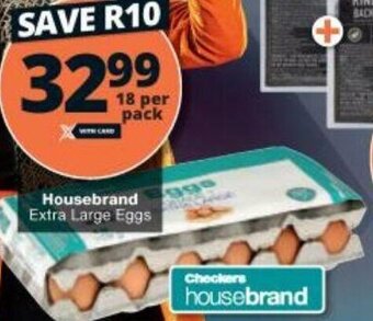 Checkers Housebrand Extra Large Eggs offer