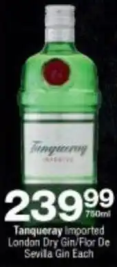 Checkers Tanqueray 750ml offer