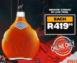 Supa Store Meukow Cognac De Luxe 750ml offer