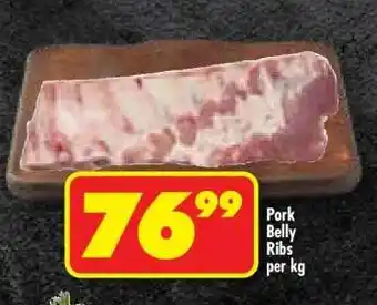 Shoprite Pork Belly Ribs per kg offer