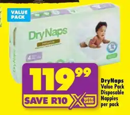 Shoprite DryNaps Value Pack offer