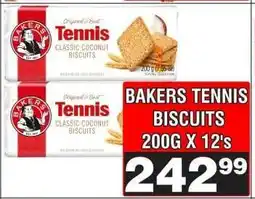 Advance Cash n Carry BAKERS TENNIS BISCUITS 200G X 12's offer