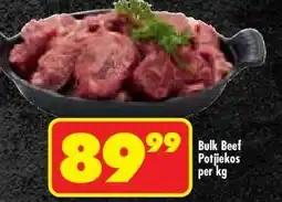 Shoprite Bulk Beef Potjiekos per kg offer