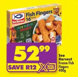 Shoprite SEA HARVEST FROZEN FISH FINGERS 400g offer
