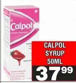 Advance Cash n Carry CALPOL SYRUP 50ML offer