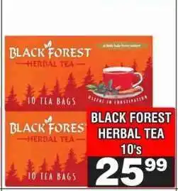 Advance Cash n Carry BLACK FOREST HERBAL TEA 10's offer