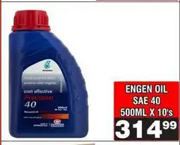 Advance Cash n Carry ENGEN OIL SAE 40 500ML X 10's offer