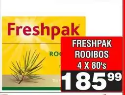 Advance Cash n Carry FRESHPAK ROOIBOS 4 X 80's offer