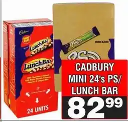 Advance Cash n Carry CADBURY MINI 24's PS/ LUNCH BAR offer