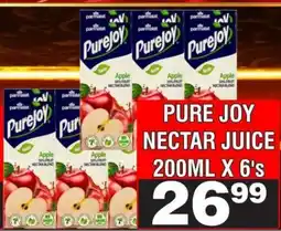 Advance Cash n Carry PURE JOY NECTAR JUICE 200ML X 6's offer