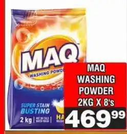 Advance Cash n Carry MAQ WASHING POWDER 2KG X 8's offer