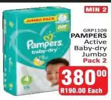 KitKat Cash and Carry PAMPERS Active Baby-dry Jumbo Pack 2 offer