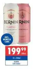 Ultra Liquors BERNINI CANS RANGE offer