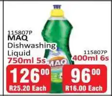 KitKat Cash and Carry MAQ Dishwashing Liquid 750ml 5s offer