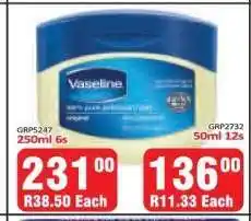 KitKat Cash and Carry Vaseline 250ml 6s offer