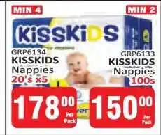 KitKat Cash and Carry KISSKIDS Nappies 20's x5 offer