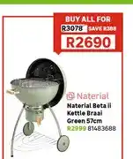 Naterial Beta ii Kettle Braai Green 57cm
