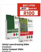 Leroy Merlin 3sixty Lawn Dressing 30dm / 3sixty Compost 30dm (Buy 3) offer