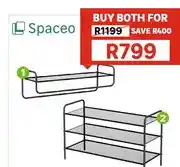 Leroy Merlin Spaceo Studio Stackable Shoe Rack & Studio Wall Bracket Paris (buy both) offer