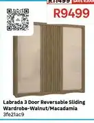 Leroy Merlin Labrada 3 Door Reversable Sliding Wardrobe - Walnut/Macadamia offer