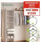 Leroy Merlin Spaceo Wardrobe Kit 180cm offer