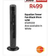 Leroy Merlin Equation Tower Fan Black 81cm 42W offer