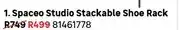Leroy Merlin Spaceo studio stackable shoe rack offer