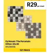 Fp Mosaic Tile Porcelain Hilton 30x30