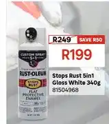 Leroy Merlin Stops Rust 5in1 Gloss White 340g offer