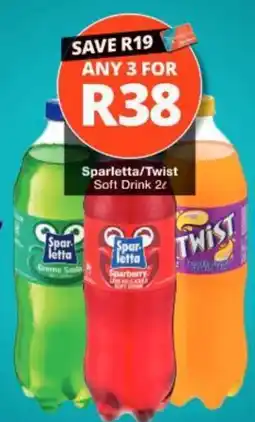Checkers Sparletta/Twist Soft Drink offer