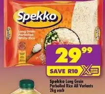 Shoprite Spekko - long grain parboiled white rice offer