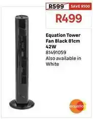 Leroy Merlin Equation tower fan black 81cm 42w offer