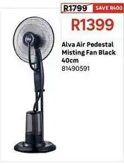Leroy Merlin Alva - air pedestal misting fan black 40cm 81490591 offer