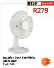 Leroy Merlin Desk fan white 30cm 40w 81491060 offer
