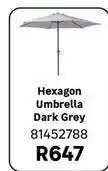 Leroy Merlin Naterial - hexagon umbrella offer