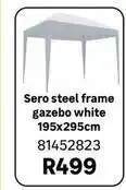 Leroy Merlin Steel frame gazebo white 195x295cm offer