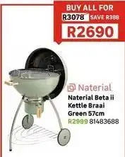 Leroy Merlin Naterial - beta ii kettle braai green offer