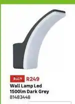 Leroy Merlin Inspire - wall lamp led 1500lm dark grey offer